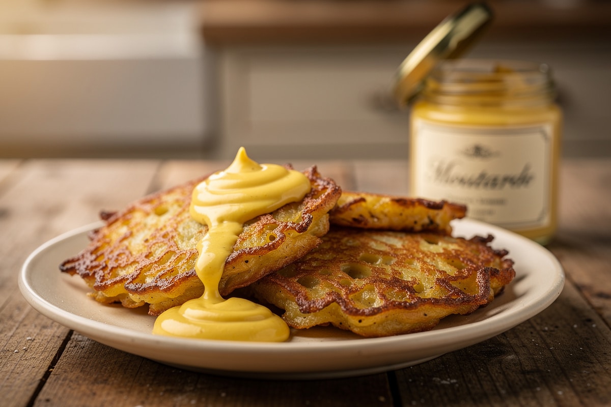 « Croustillantes à souhait pour 0,60 € la part » : la vraie recette de galettes de pommes de terre à la moutarde que tout le monde réussit