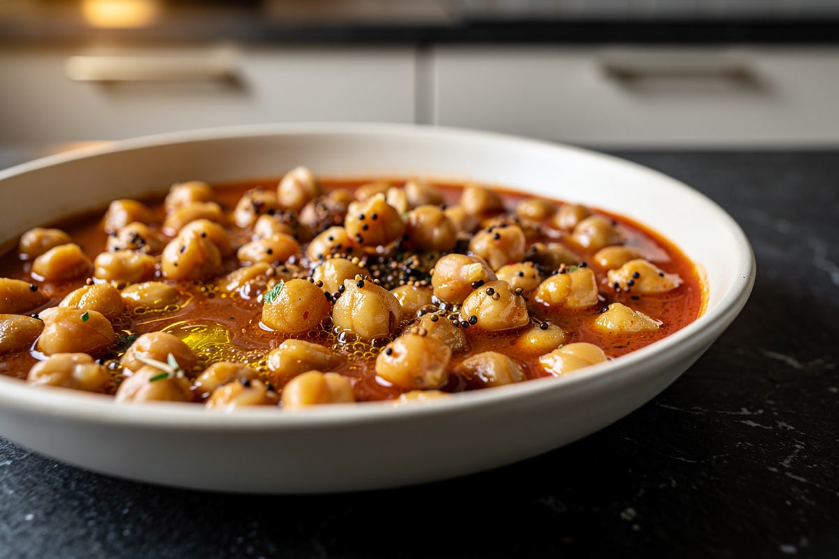« Cinq ingrédients pour un mijoté de pois chiches à la tomate qui fait l’unanimité chez les fans de batch cooking »