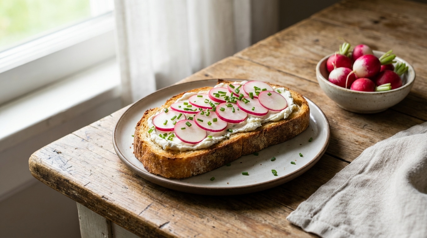 J’ai mixé ce petit légume primeur avec du fromage frais : la tartinade que je refais chaque mars
