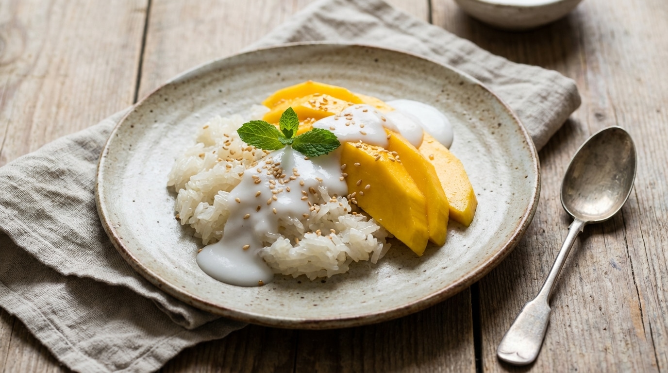 J&rsquo;ai enfin réussi ce dessert thaïlandais mythique grâce à un type de riz bien précis : c&rsquo;est bluffant