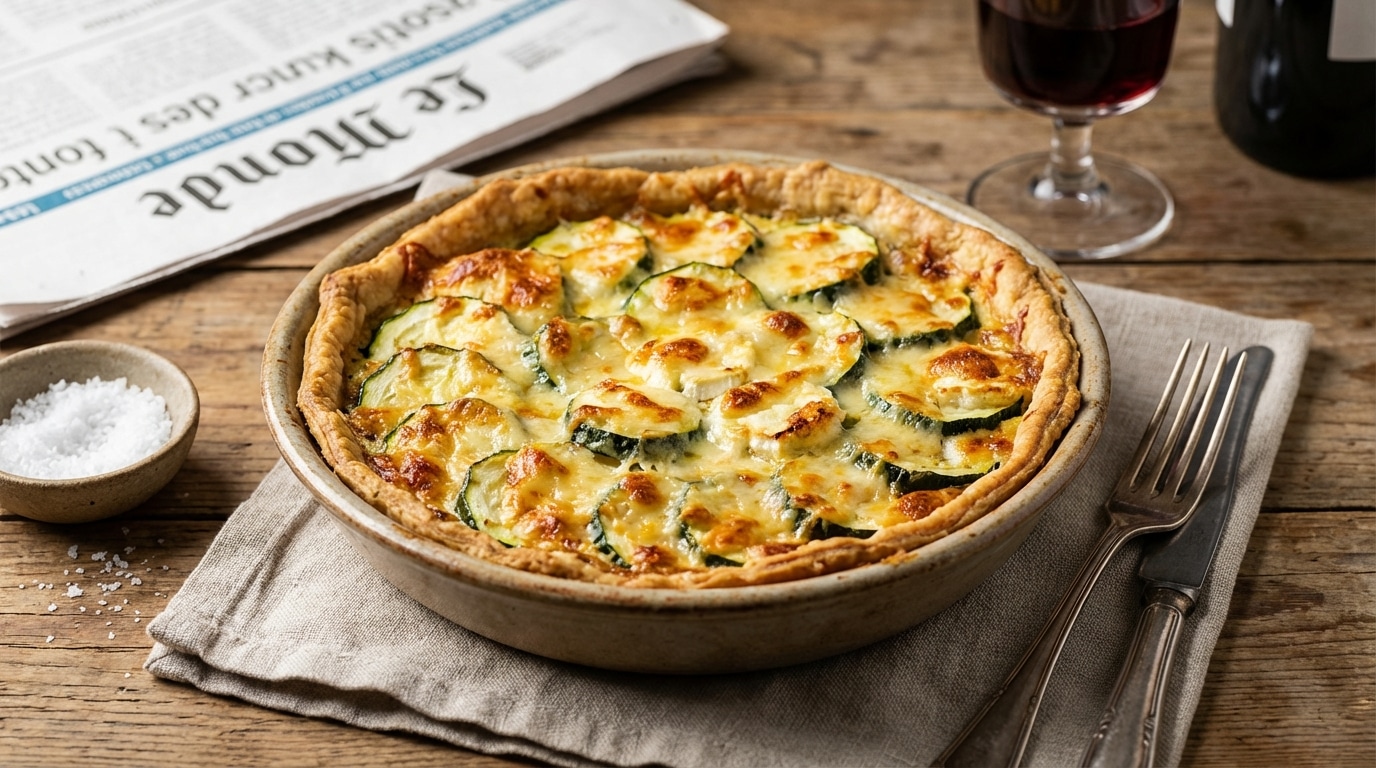 J’ai transformé des courgettes en plat unique au chèvre : 15 minutes de préparation, croûte dorée irrésistible au four