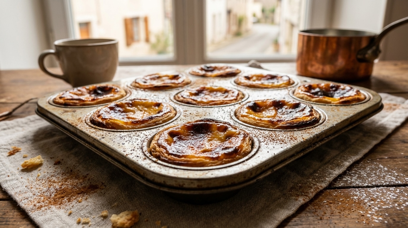 « J’ai empilé mes rondelles de pâte feuilletée dans un moule à muffins » : le résultat croustillant et caramélisé m’a transporté à Belém