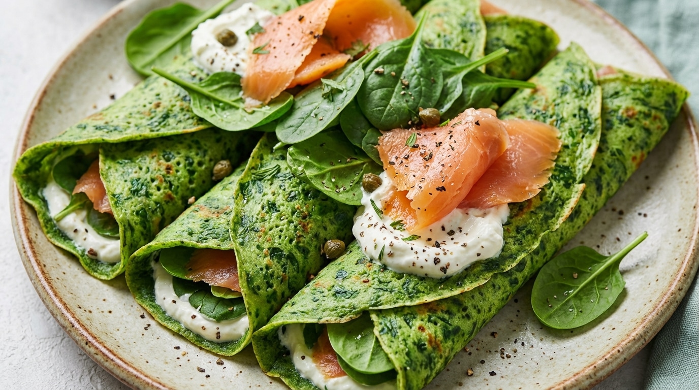 « Pourquoi ta pâte est verte ? » : 30 secondes au mixeur et ces crêpes salées fondantes rendent tout le monde accro