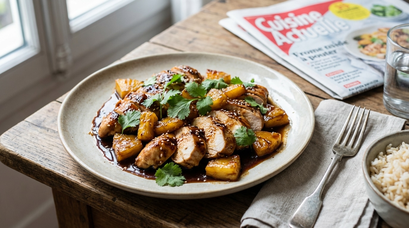 J’ai changé mon poulet du soir en 25 minutes : l’ananas fait le show (et la sauce est addictive)