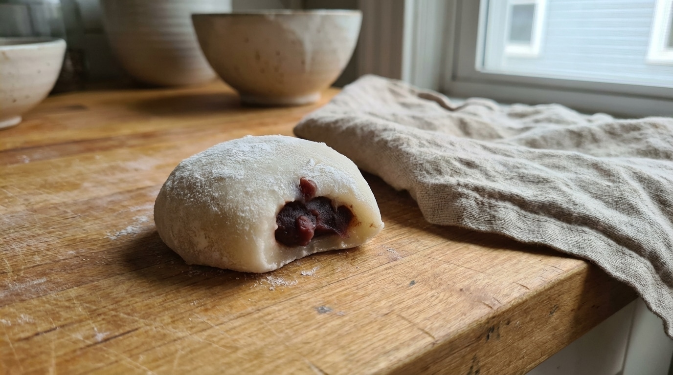« J’ai cuit ma pâte de riz 3 fois 1 minute au micro-ondes » : la bouchée japonaise fourrée qui fond comme celle d’une vraie pâtisserie de Tokyo
