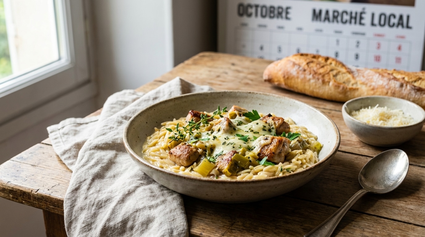 « Ce plat unique à l’orzo, poulet et Boursin a mis tout le monde d’accord à la maison »