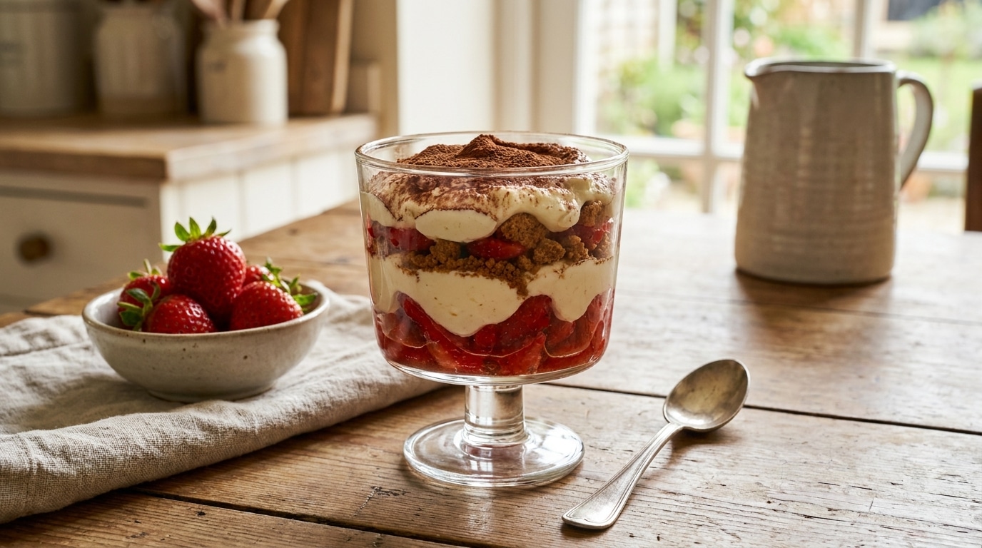 « J&rsquo;ai empilé les couches et attendu quatre heures » : ce qui s&rsquo;est passé au frigo a transformé mon tiramisu aux fraises en dessert de pâtissier