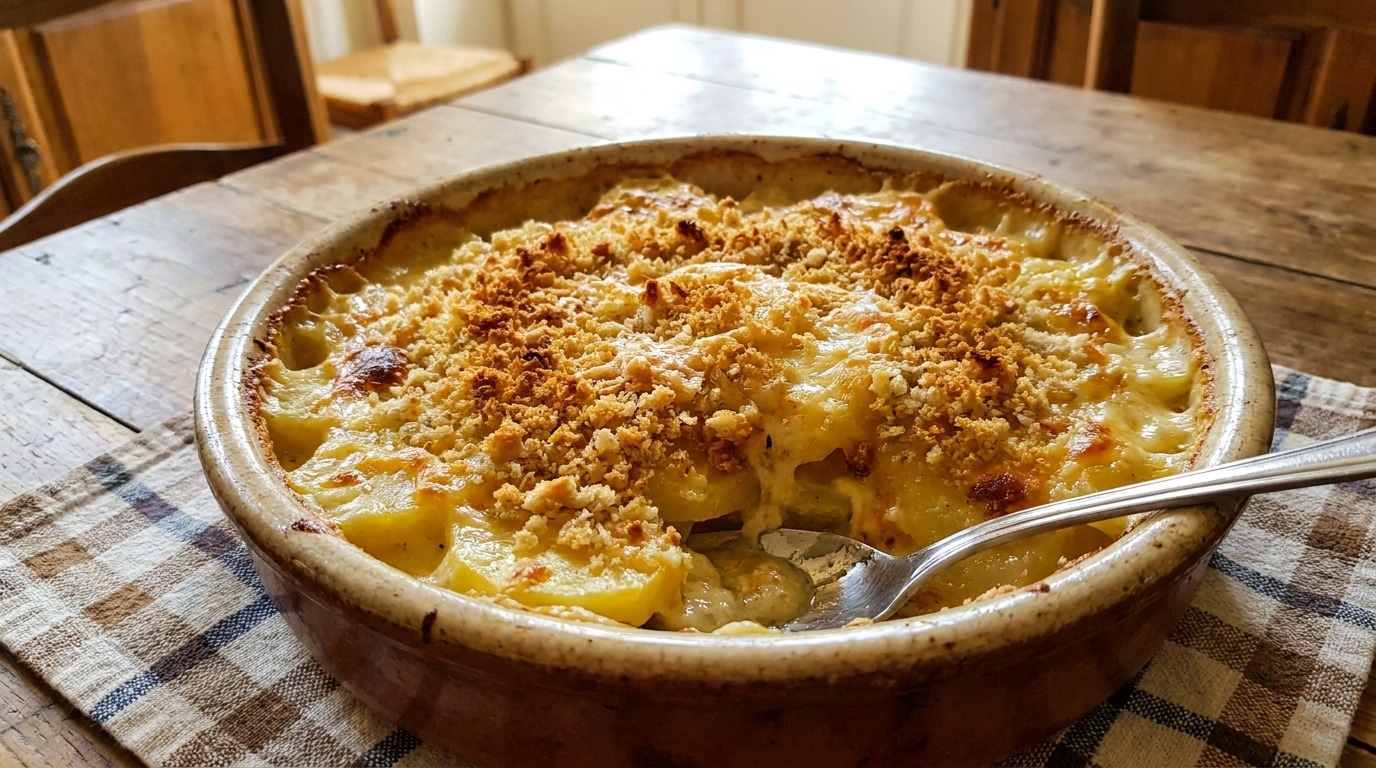 Fini la chapelure industrielle : avec du pain sec et un ajout que personne ne tente, vos gratins ont une croûte dorée qui craque sous la dent