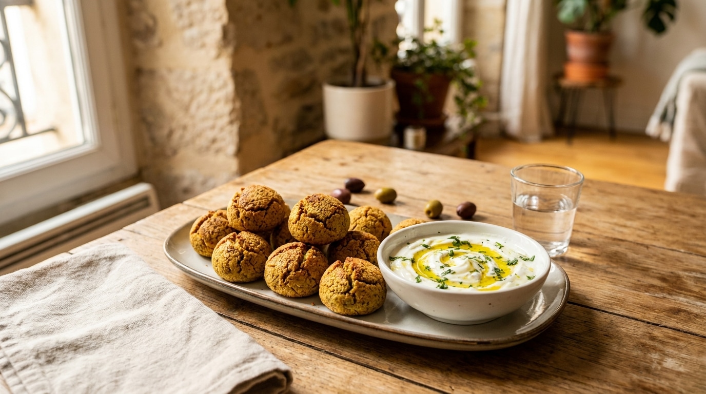 J’ai sorti ces mini falafels du four et personne n’a cru qu’il n’y avait pas une goutte d’huile dedans
