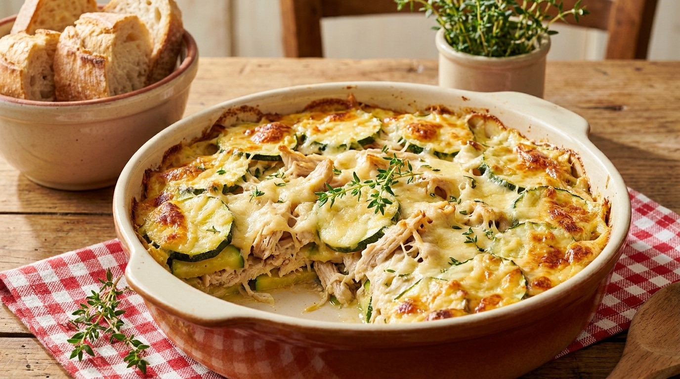 Les grands-mères ne perdaient pas une minute en cuisine : leur gratin courgettes-poulet était prêt avant que le four ne soit chaud