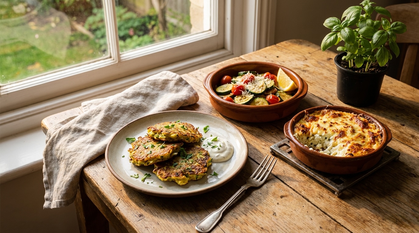 Trop de courgettes au potager ? 3 recettes faciles et gourmandes pour tout utiliser sans se lasser