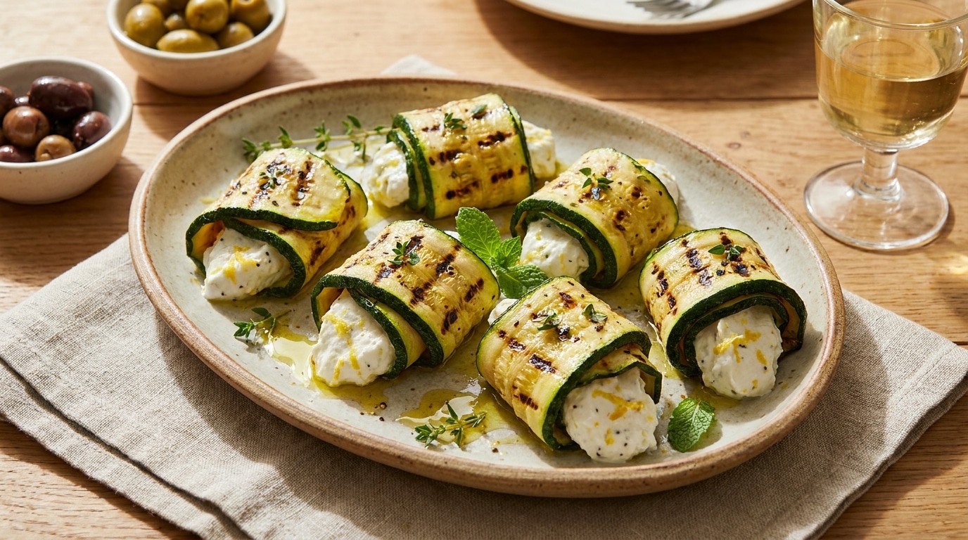 C’est fini pour les cakes apéro qui plombent l’estomac : en 2026, ces roulés de courgette au chèvre s’imposent sur toutes les tables