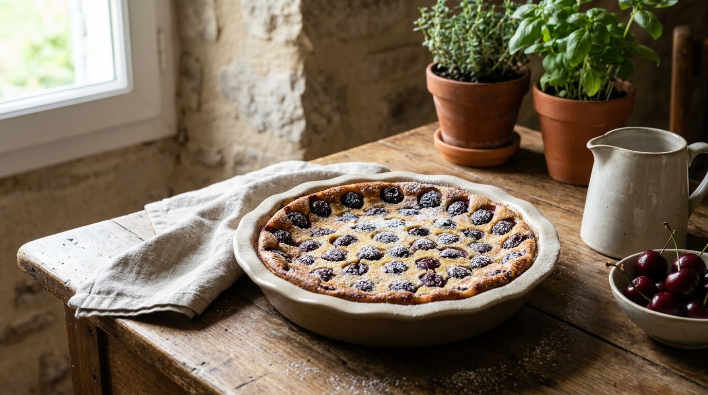 « C’est quoi ta recette exactement ? » : ma belle-mère a reposé sa cuillère en apprenant que mon clafoutis aux cerises tenait en cinq ingrédients du placard