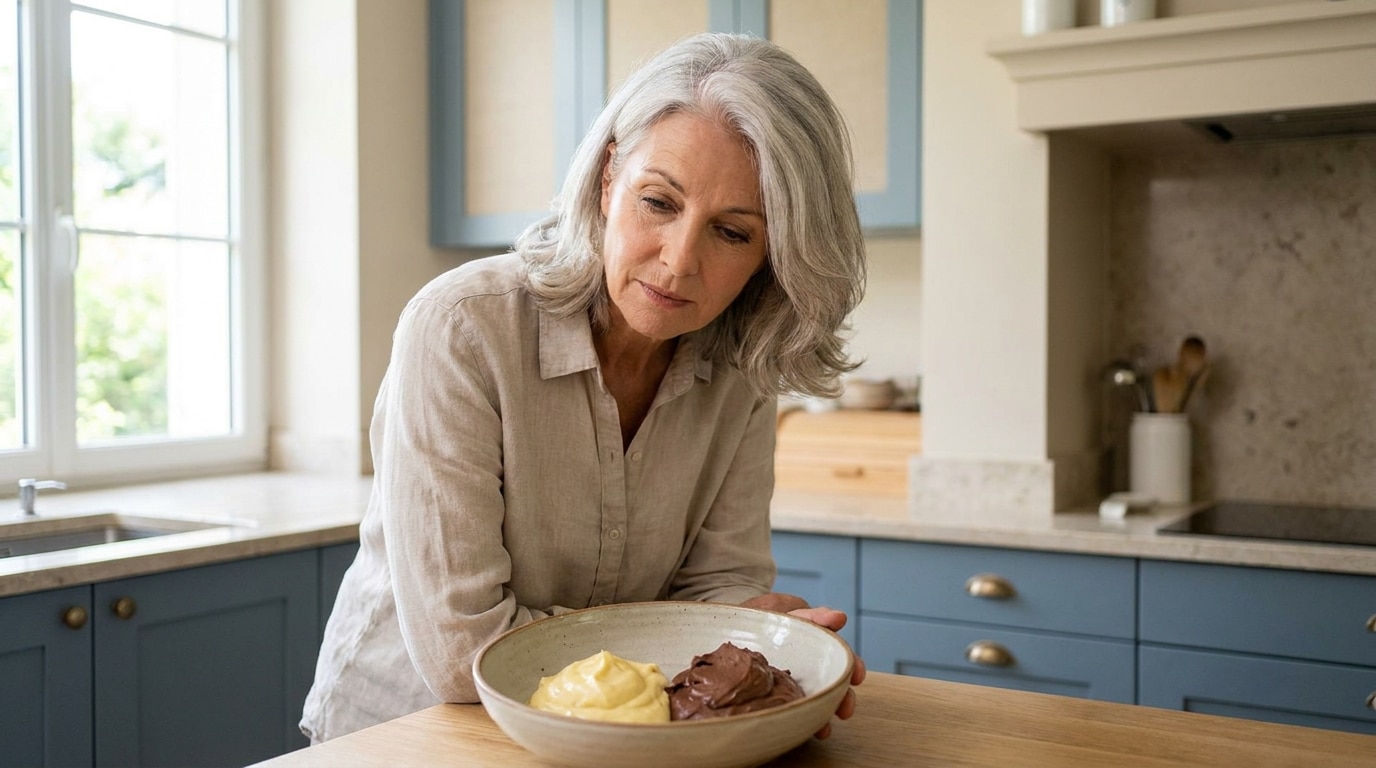 « Goûte la mienne avant de dire que c’est pareil » : mon père a mis les deux crèmes dans le même plat et la différence ne se cachait pas