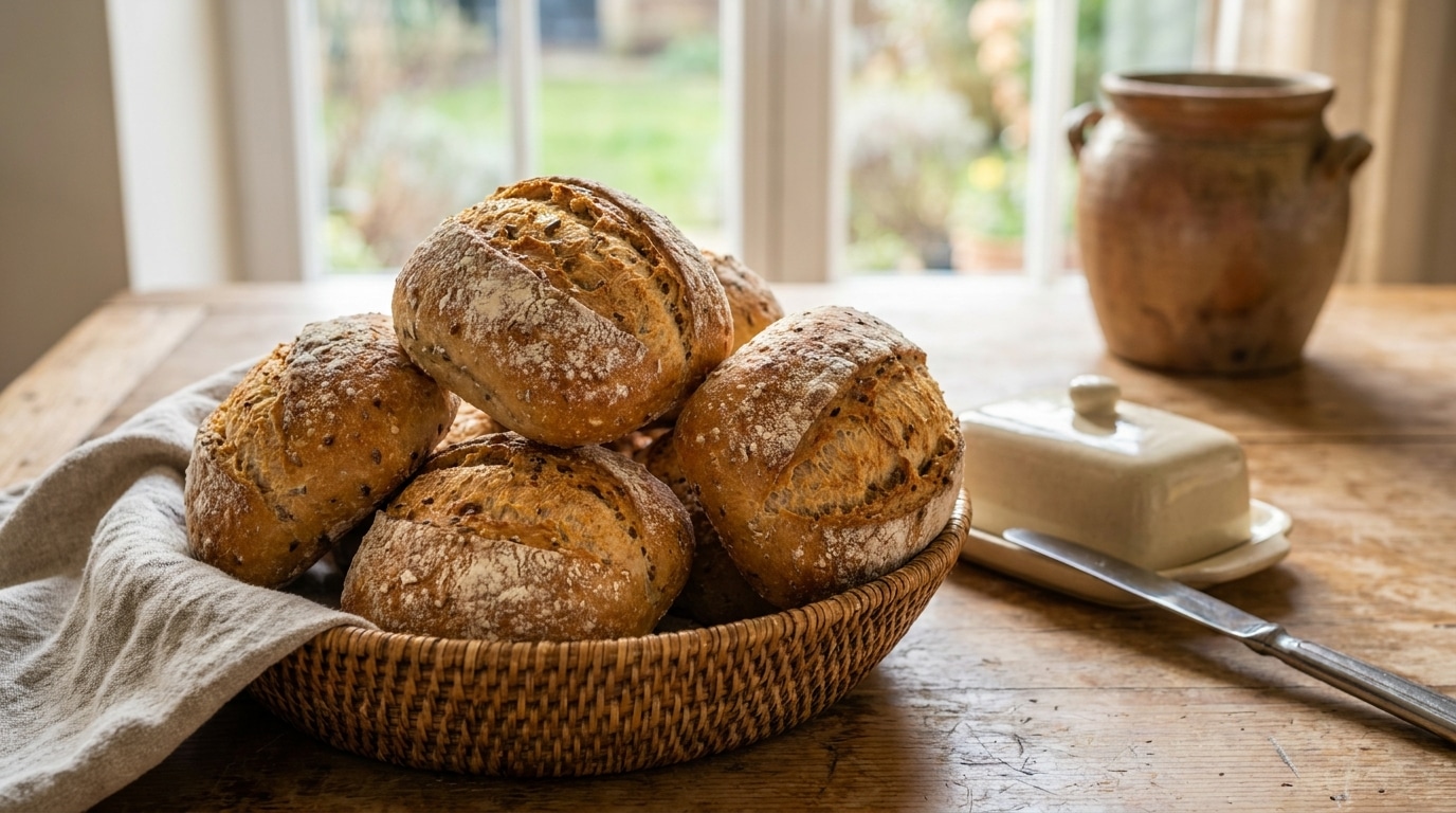 J’ai mélangé ma pâte à pain en deux minutes sans la toucher après : quand j’ai ouvert le four, le résultat ressemblait à une fournée de boulanger