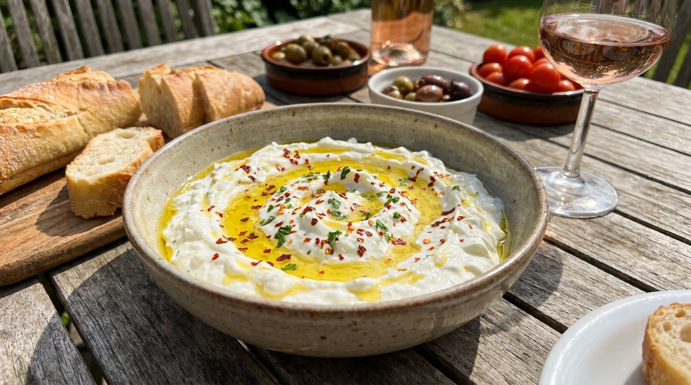 J&rsquo;ai préparé cette crème à tartiner grecque en 5 minutes pour l&rsquo;apéro : personne n&rsquo;a touché au saucisson