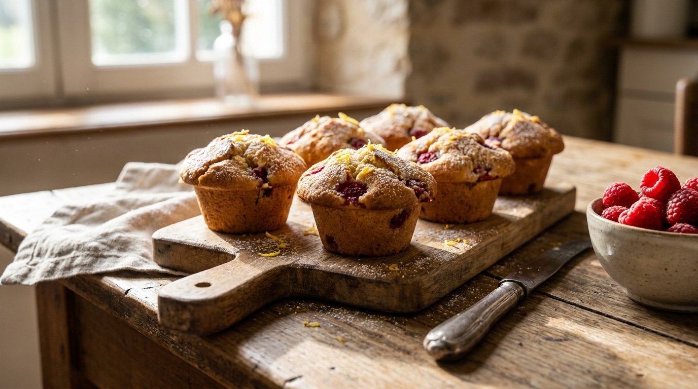 J’ai toujours acheté mes muffins en supermarché : un pâtissier m’a montré que ces muffins framboise citron faits maison changeaient tout au goûter