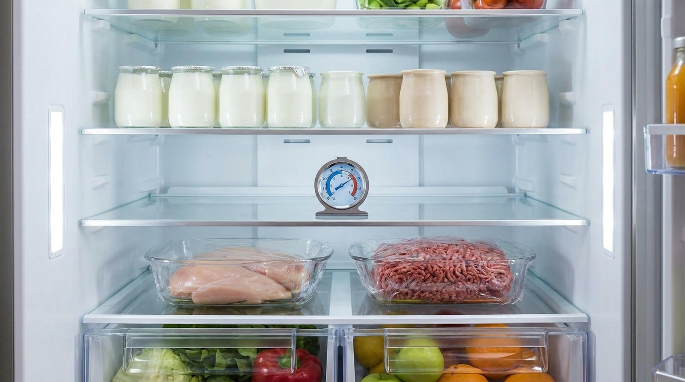 Je posais ma viande sur la même étagère que mes yaourts depuis des années : le jour où j’ai mis un thermomètre dans mon frigo, j’ai compris pourquoi je jetais autant
