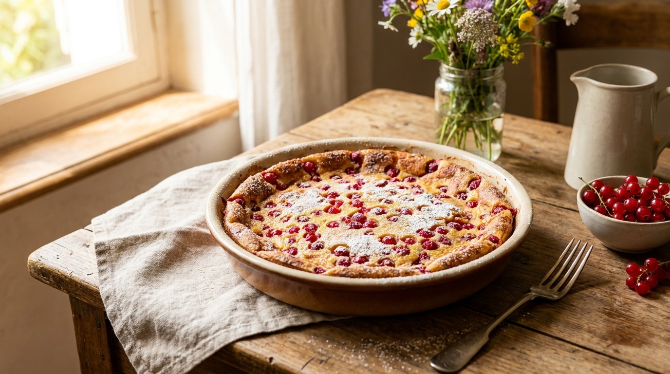 Ma grand-mère ajoutait toujours une poignée de groseilles dans son clafoutis : la raison que je n’ai comprise qu’en goûtant
