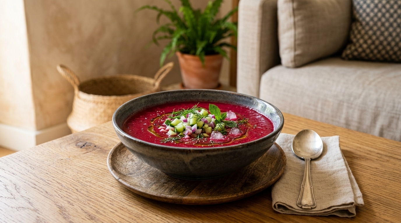 Ce gaspacho ultra-glacé cache un ingrédient sucré-salé totalement insolite : la recette magique (et bluffante) de votre été