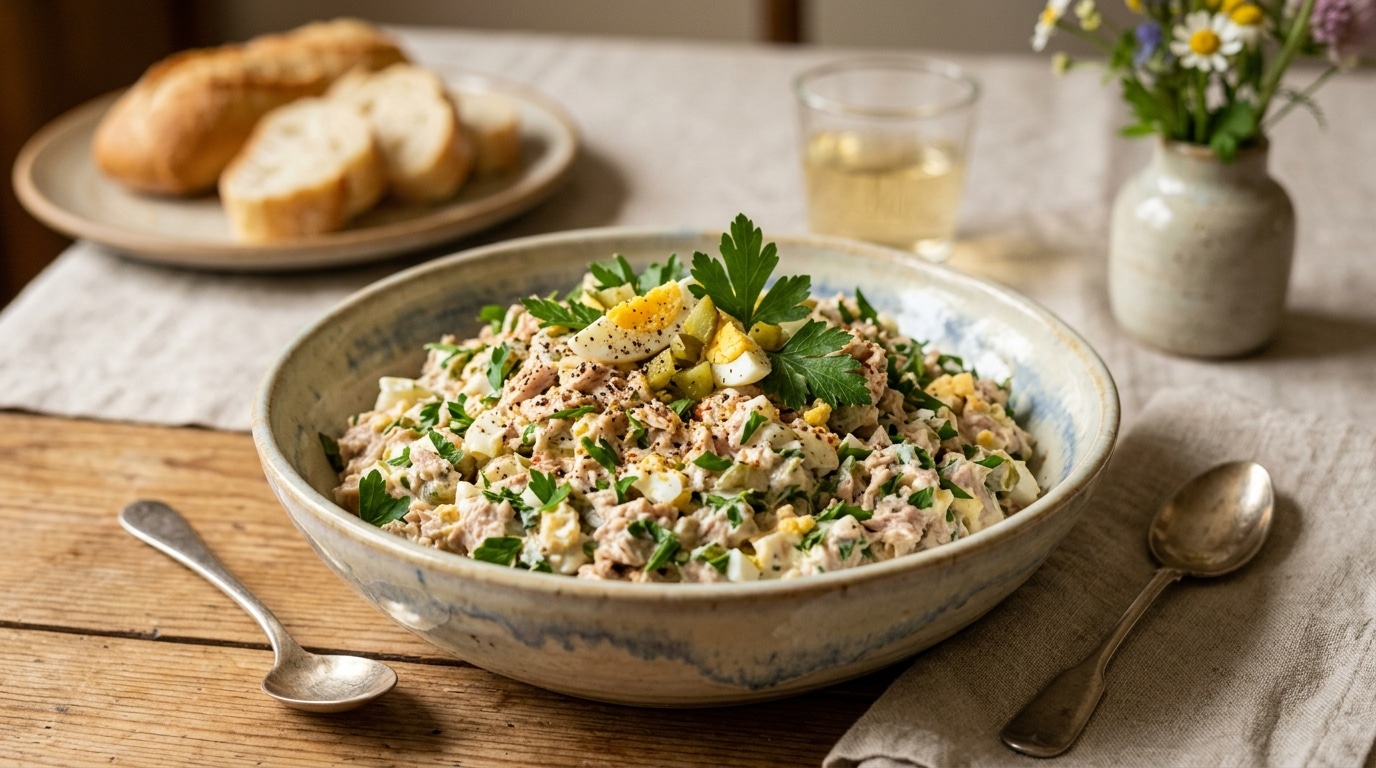 Ce geste inattendu métamorphose votre banale salade de thon en une entrée express époustouflante (et c’est bluffant)