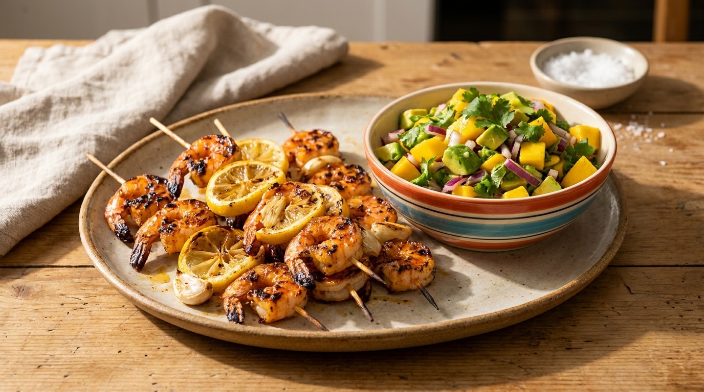 Ce plat d’été express fait fureur : vos brochettes de crevettes au barbecue cachent un secret fruité totalement irrésistible