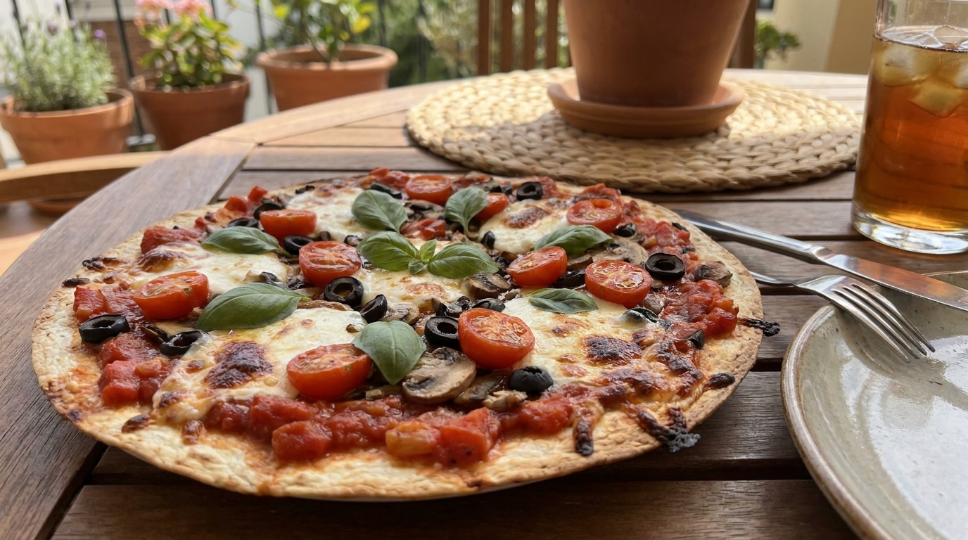 Ce repas express à la poêle cache une délicieuse supercherie : 10 minutes chrono pour une fausse pizza crousti-fondante