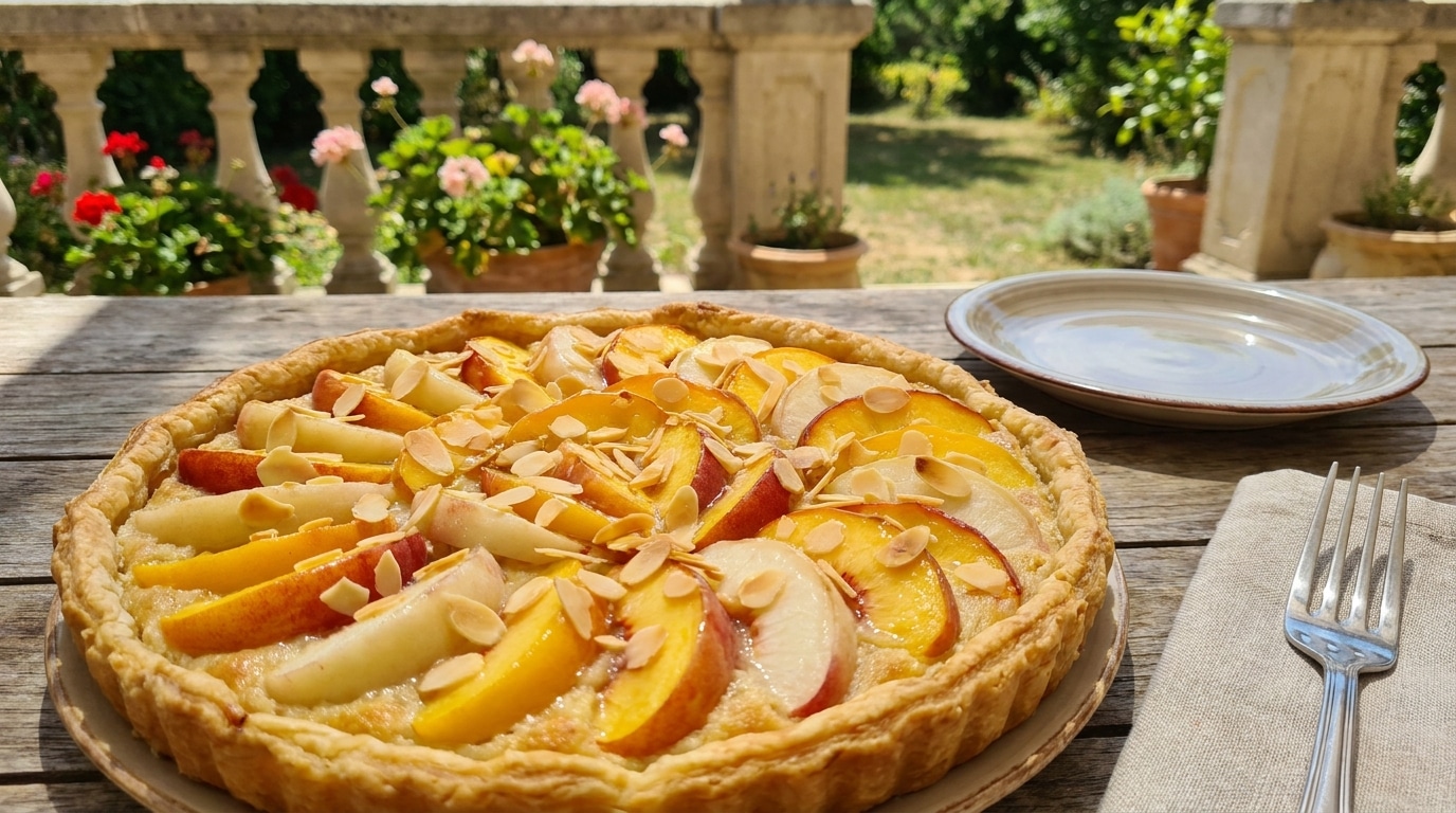 Fini les tartes aux pêches qui détrempent la pâte : cette version de Cédric Grolet garde tout le croustillant et le goût de l’été