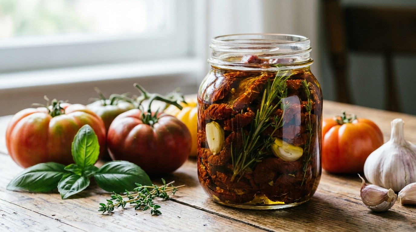 J’ai enfourné mes tomates du jardin juste pour éviter le gaspillage : depuis, je remplis des bocaux pour tout l’hiver