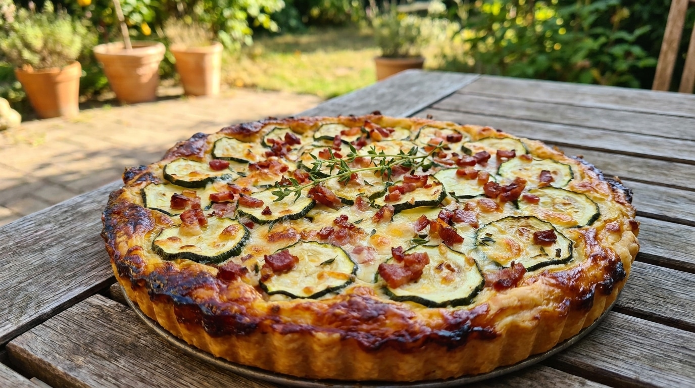 J&rsquo;ai jeté deux courgettes et des lardons sur une pâte brisée un soir d&rsquo;août : mes invités ont cru que j&rsquo;avais commandé chez le traiteur