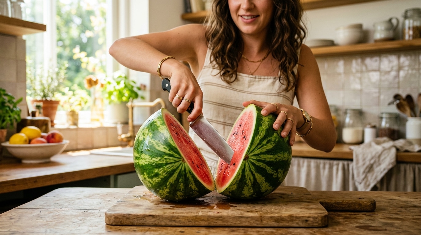 J’ai longtemps jeté l’écorce de mes pastèques sans savoir qu’elle pouvait être très utile en cuisine : voici ce que j’en fais désormais