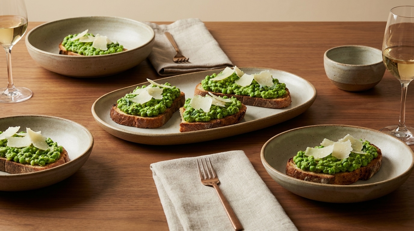 J’ai préparé ma tartinade de petits pois comme d’habitude : le jour où j’ai ajouté une seule chose avant le parmesan, mes invités ont tous voulu la recette