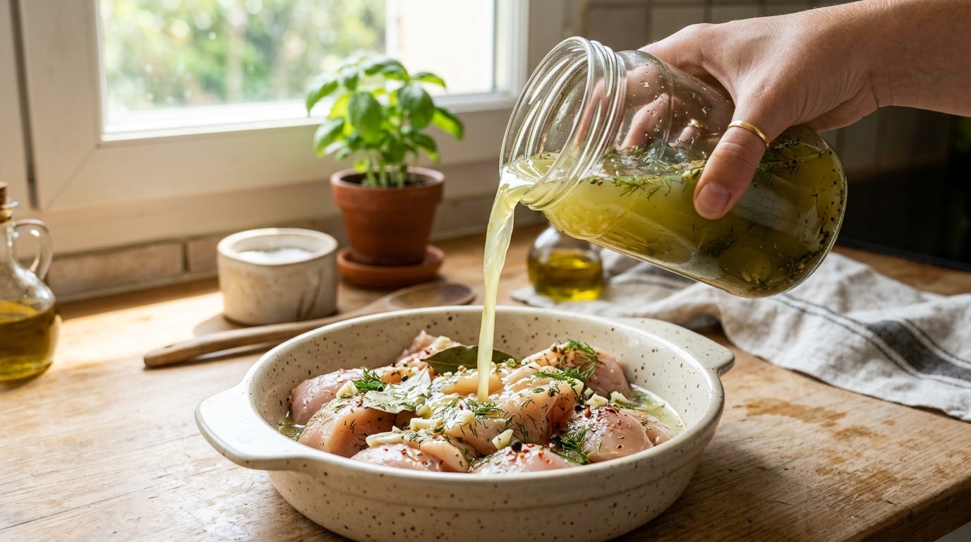 J’ai versé le contenu d’un bocal de cornichons sur mon poulet la veille d’un barbecue : mes invités m’ont tous demandé ce que j’avais changé