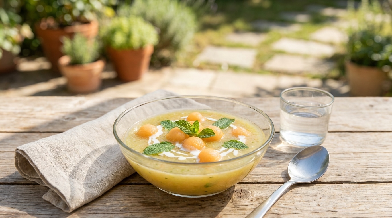 Je découpais mon melon toujours de la même façon : le jour où je l’ai passé au mixeur avec cette herbe, plus personne n’a réclamé de dessert