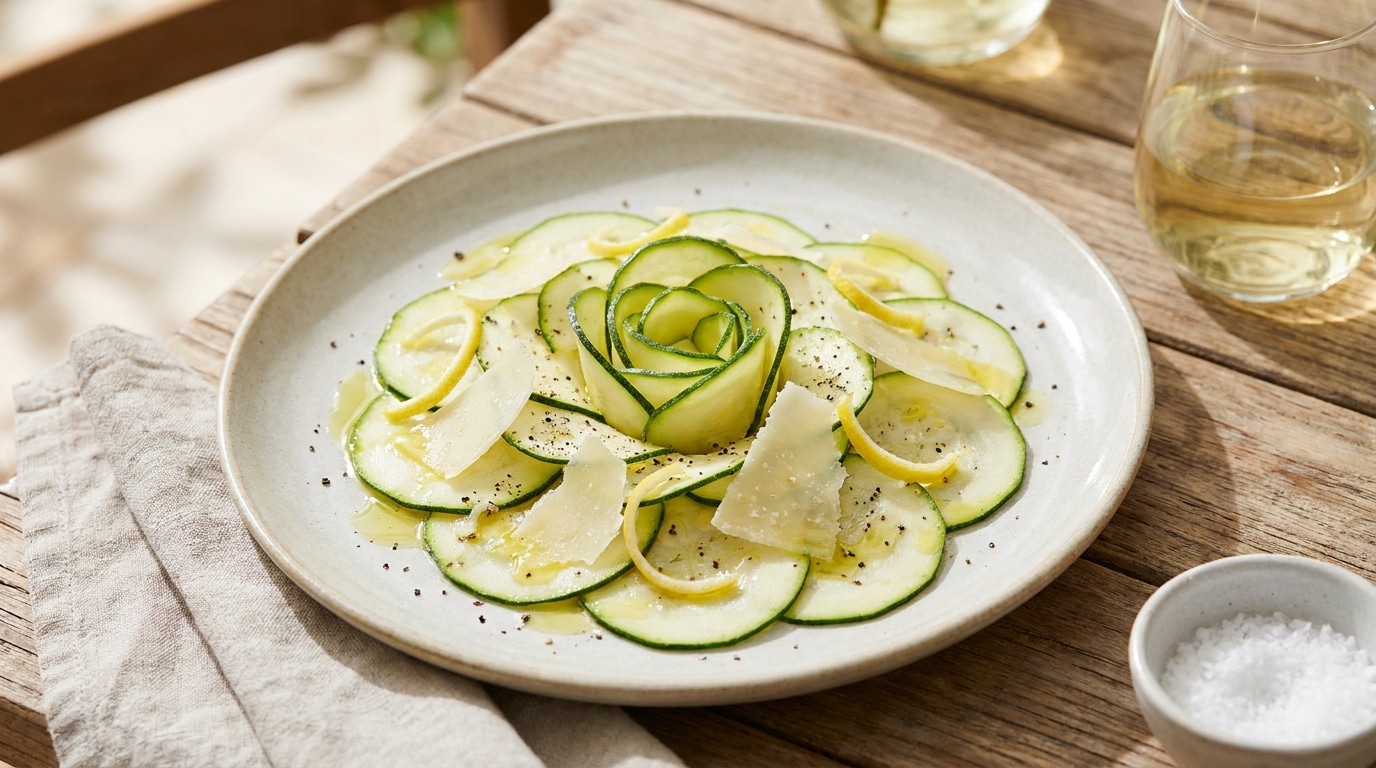 Je servais toujours mes courgettes cuites en entrée : le jour où je les ai tranchées crues avec du citron et du parmesan, toute la table a redemandé