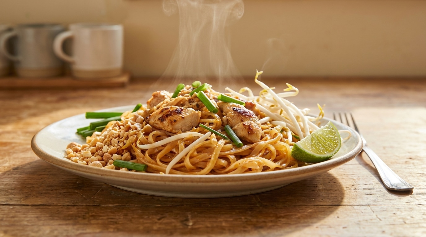 Mon mari a toujours refusé les nouilles sautées à la maison : le soir où j’ai servi ce plat thaï au poulet, il a compris pourquoi il avait tort