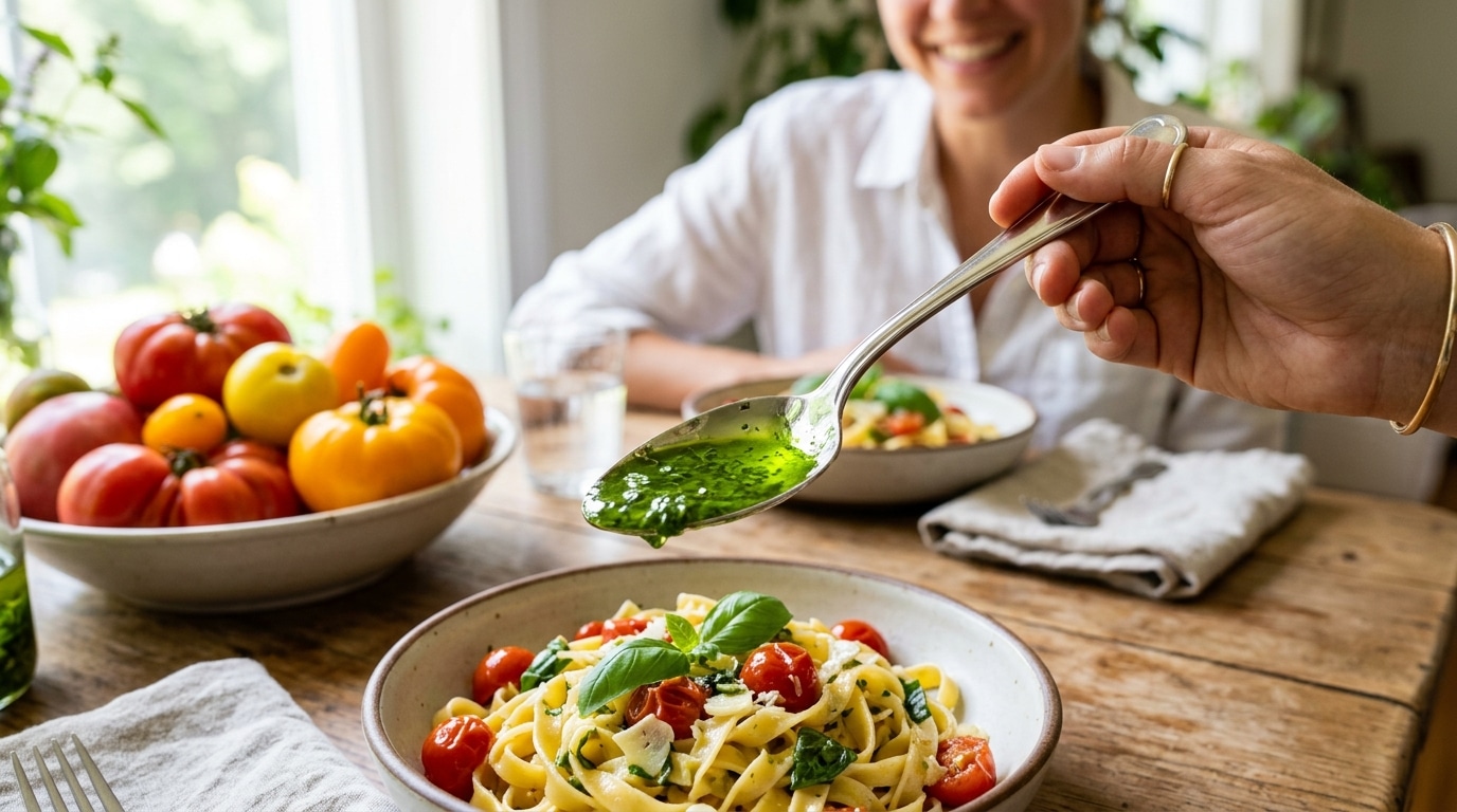 Mon voisin italien récupérait toujours ce que je mettais à la poubelle avec mon basilic : le jour où il m’a tendu une cuillère à goûter, j’ai compris ce que je ratais chaque été