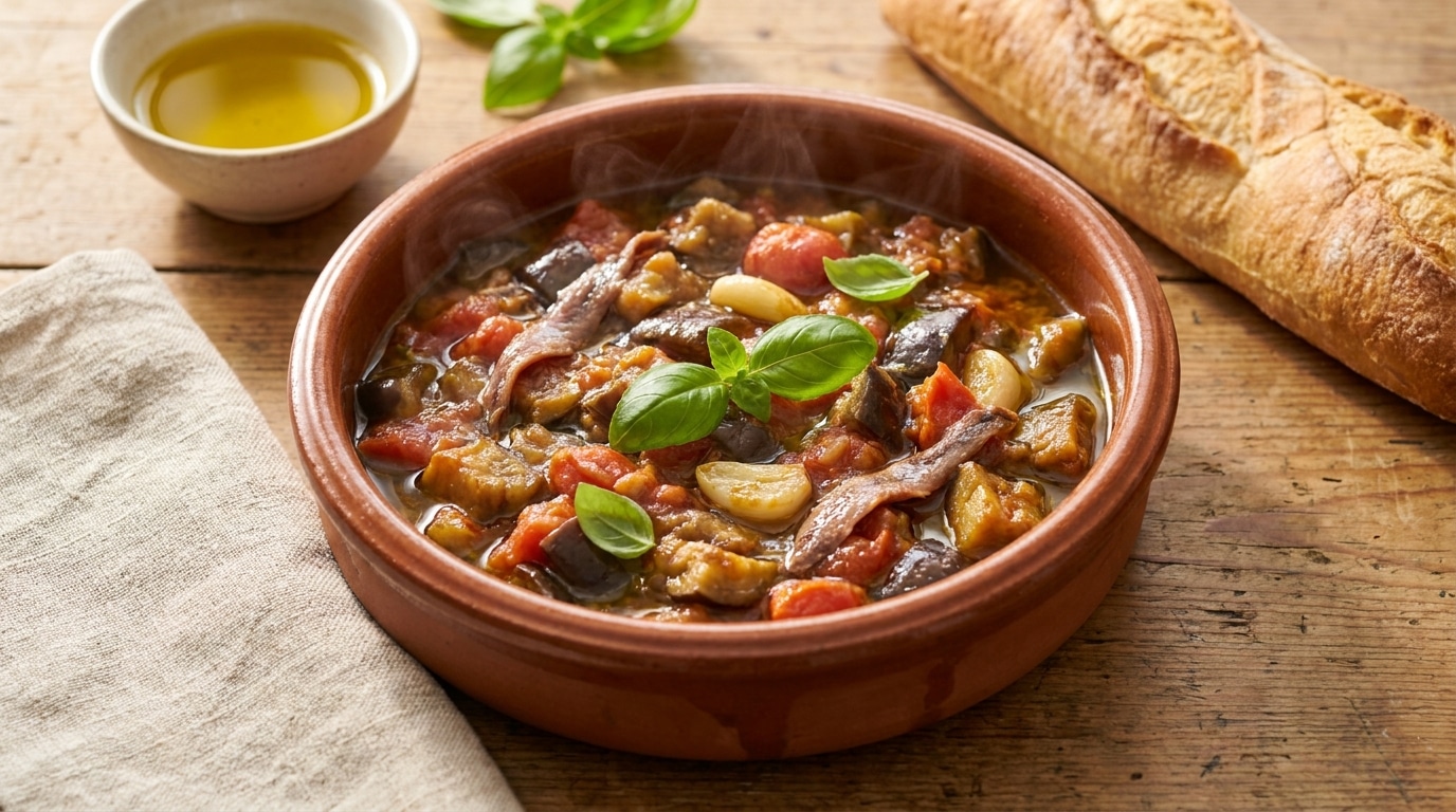 On s’obstine tous à faire dorer nos aubergines à la poêle, alors que ce plat du Sud les fait fondre une heure en cocotte