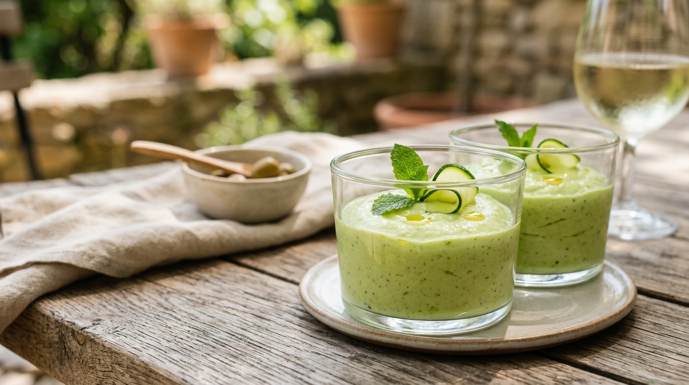 Personne ne devine le légume caché dans cette mousse glacée : le secret d&rsquo;un apéro d&rsquo;été totalement bluffant