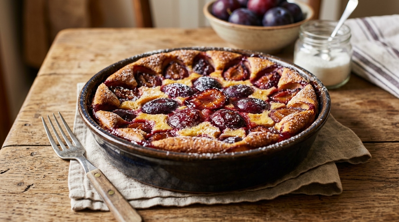« C’est meilleur qu’un flan de pâtissier » : ce dessert de fin d’août ne demande que des prunes mûres et un fouet