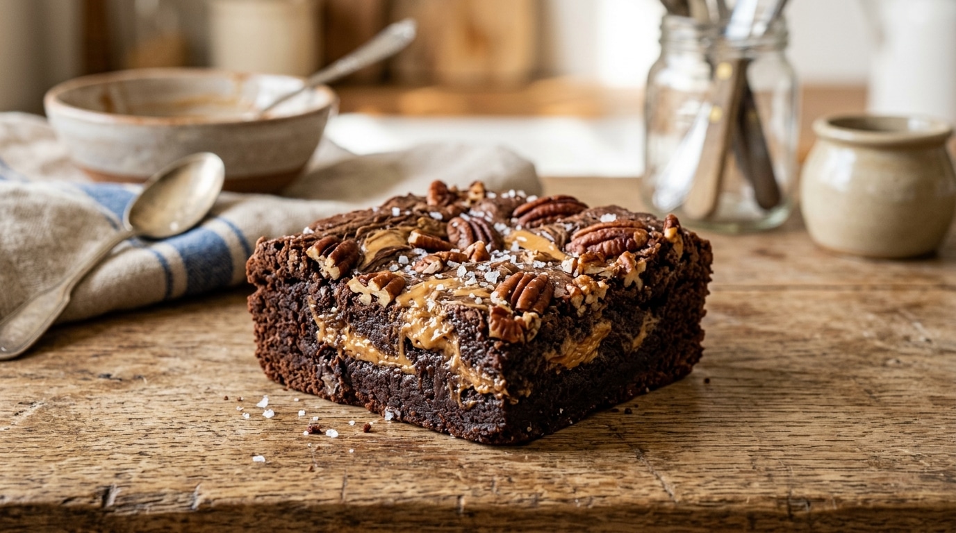 Fini le brownie qui sèche au fond du moule : depuis qu’elle ajoute ces deux choses sur le dessus, il disparaît en dix minutes