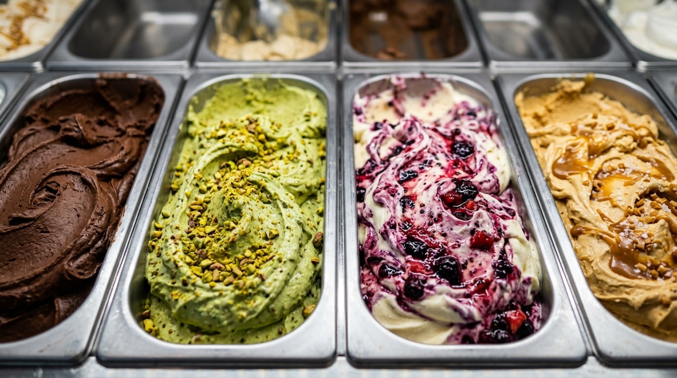 Fini les glaces prétendues artisanales : cet été, la couleur d’un parfum bien précis trahit tout le comptoir
