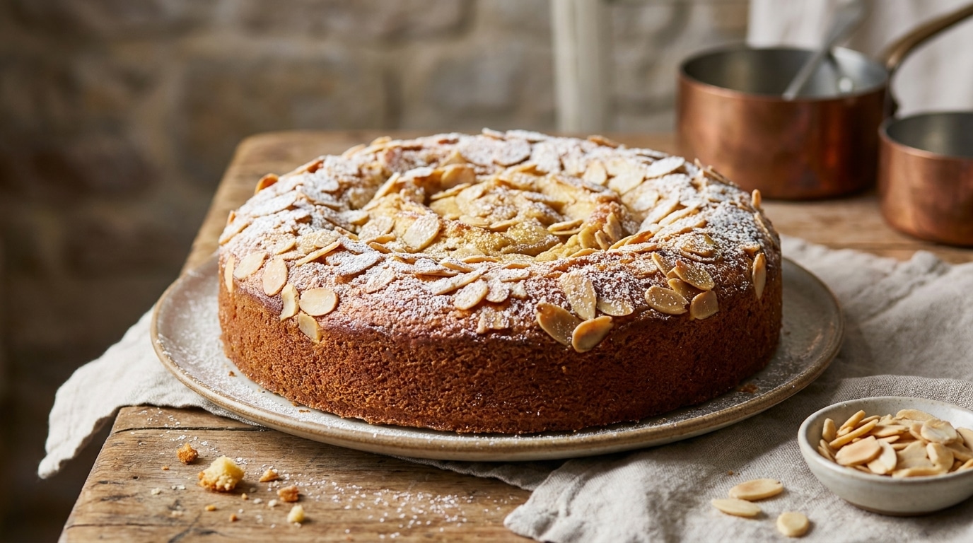 J’ai étalé une crème d’amandes sur ma pâte à gâteau juste pour tester : mes invités ont cru que je sortais de chez le pâtissier