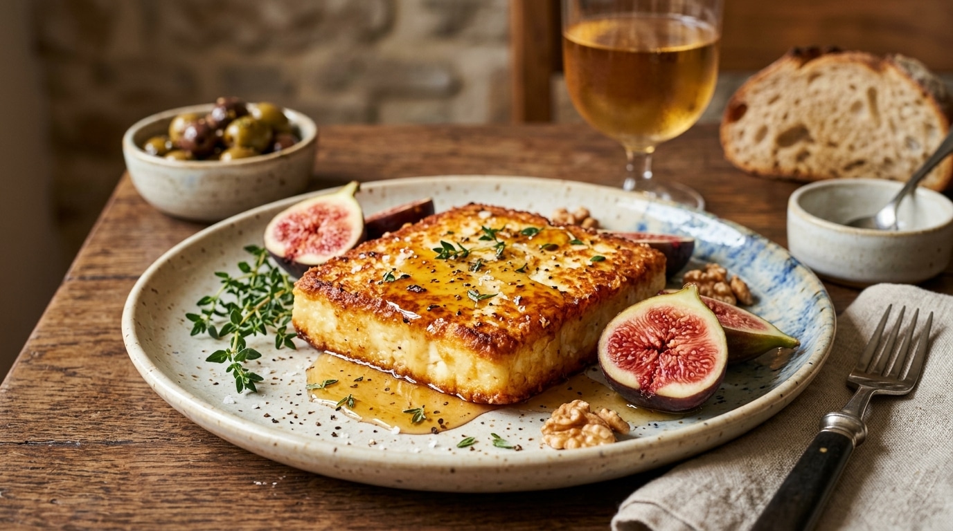 J’ai fait dorer un bloc de feta avec du miel et deux figues juste pour tester : mes invités ont cru que je revenais d’une taverne grecque