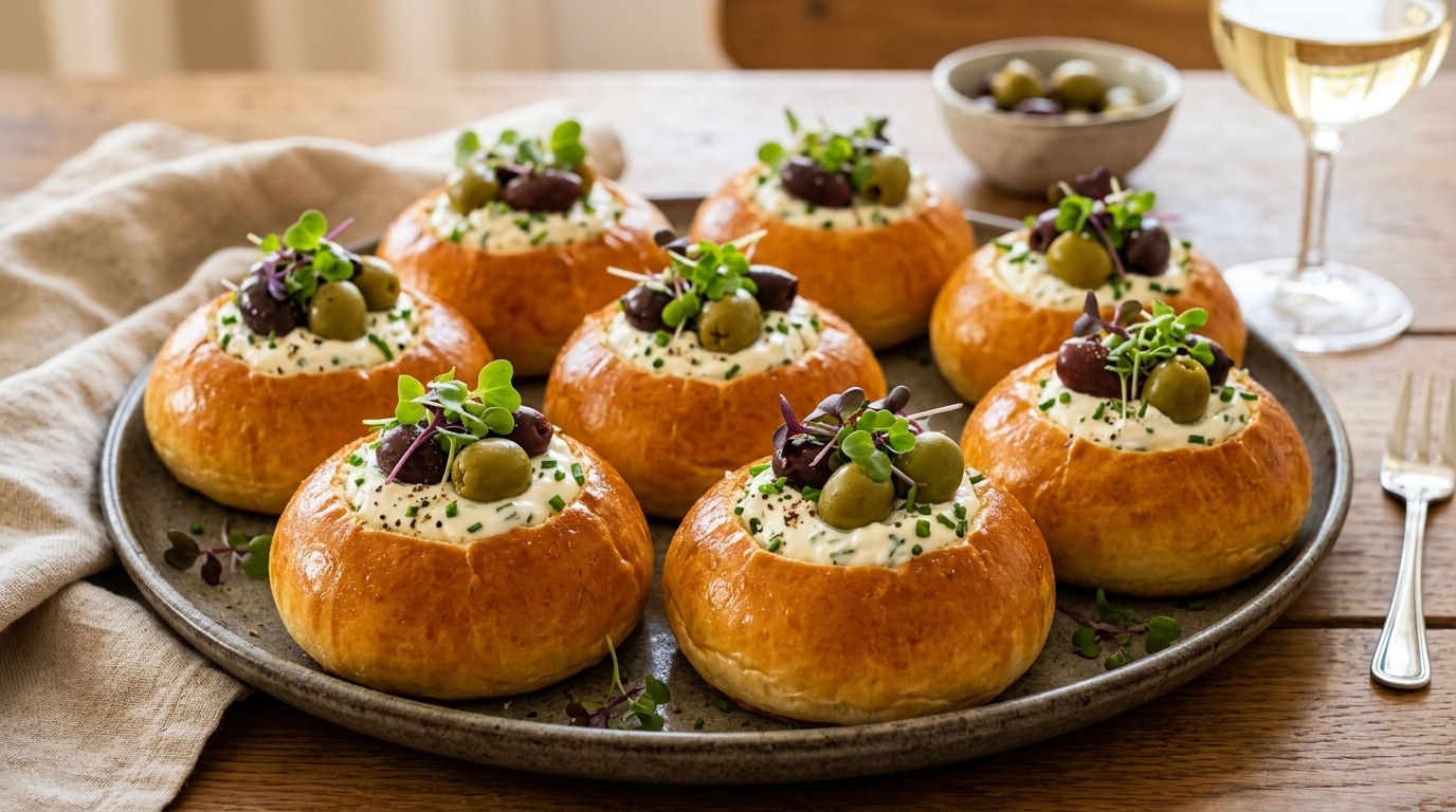 J’ai garni ma pâte à petits pains juste pour changer de l’apéro habituel : le plat était vide avant que tout le monde soit assis