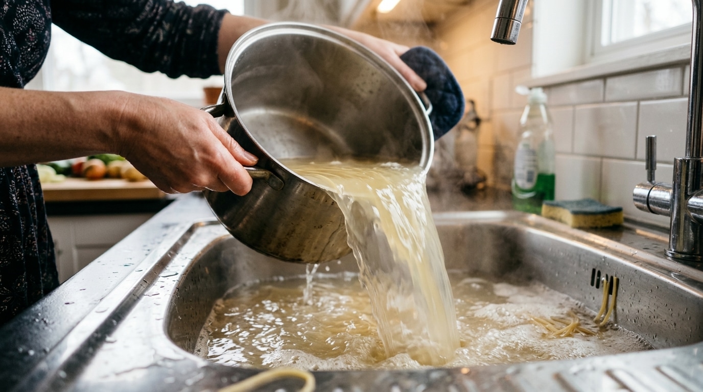 J’ai longtemps vidé l’eau de cuisson de mes pâtes sans savoir qu’elle pouvait m’être très utile : voici les 3 choses que j’en fais désormais