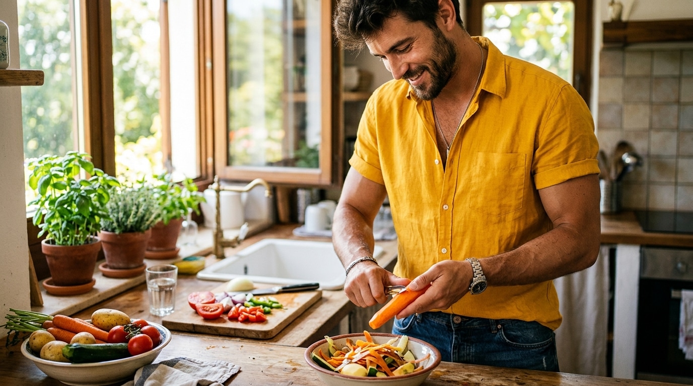 J’ai mis mes épluchures de légumes de côté juste pour le compost : depuis que mon voisin m’a montré ce qu’il en fait, mon apéritif ne coûte plus un centime
