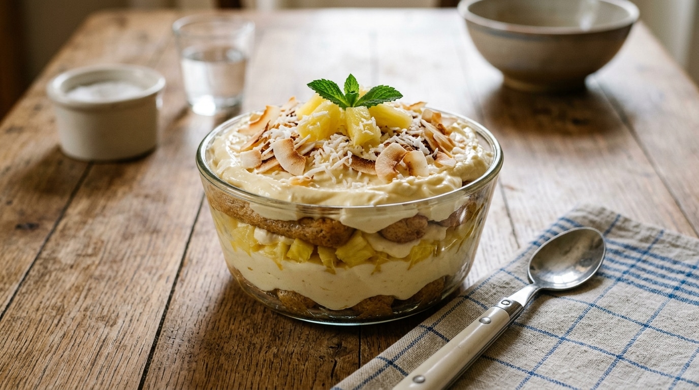 Les pâtissiers ne mettent jamais de café ni de cacao dans ce tiramisu d’été : la version qui reste fraîche jusqu’au dessert