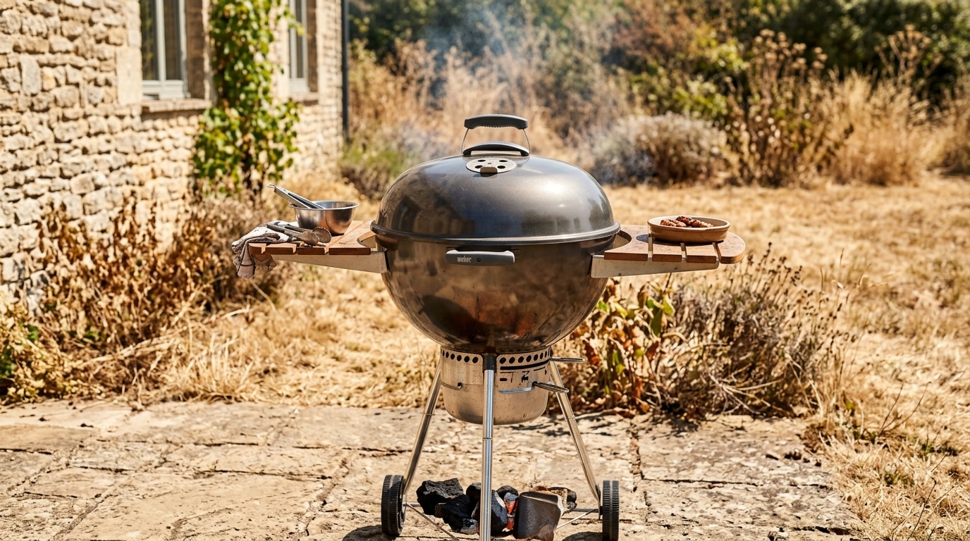 On s’obstine tous à caler le barbecue contre le mur de la terrasse, alors que cette distance rappelée par les pompiers évite l’incendie en pleine sécheresse