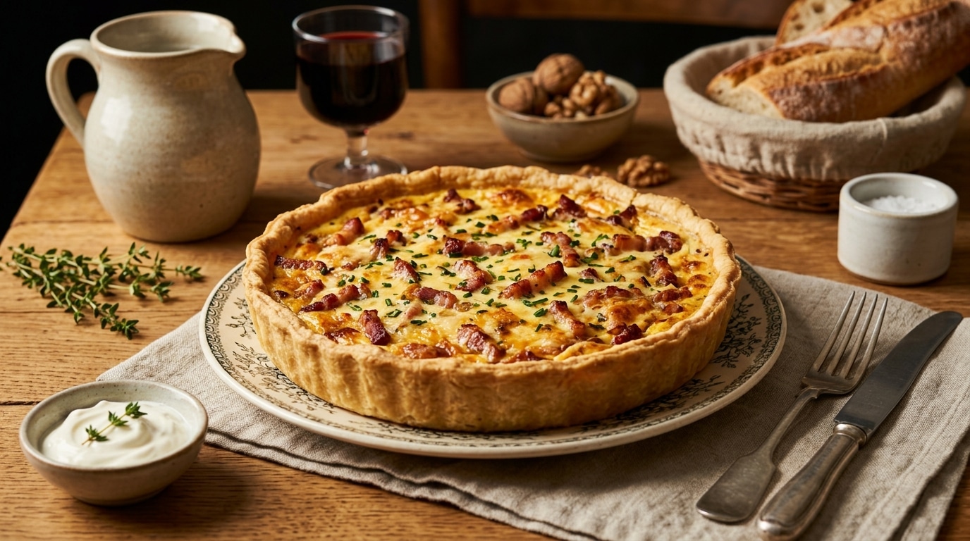 « Elle disparaît avant même d’avoir tiédi » : ma quiche lorraine dorée et fondante des dîners d’octobre